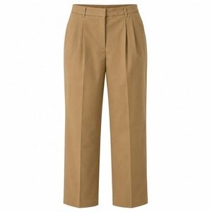 Lands End‎ Womens Khaki Pleated Straight Leg Pants Size 6T Office Casual New